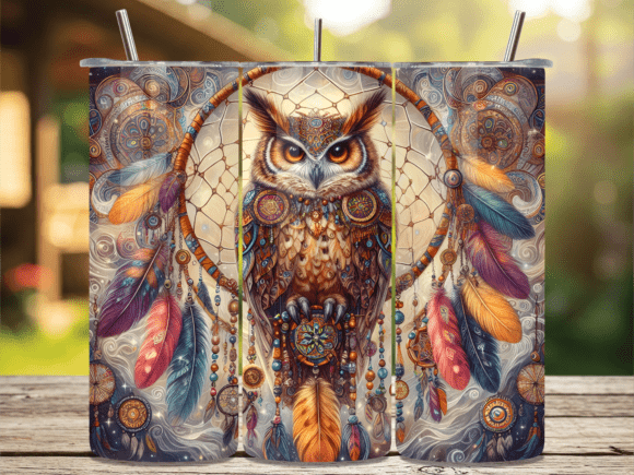 Download Boho Dreamcatcher Owl Spirit Tumbler Png - Boho dreamcatcher Collection