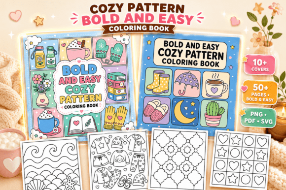 Download Bold Easy Pattern Coloring Book Pages - Coloring book Collection