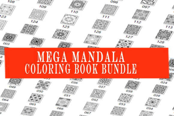 Download Mega Mandala Coloring Book Bundle - Coloring book Collection