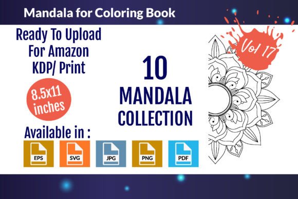 Download Mandalas for Coloring Book Vol - 17 - Coloring book Collection