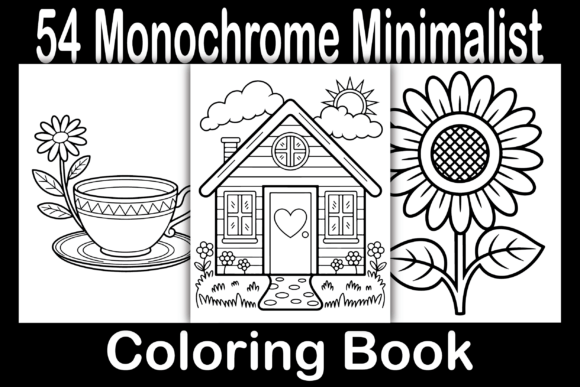 Download Monochrome Minimalist Coloring Book - Coloring book Collection