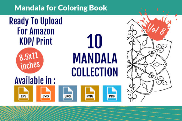 Download Mandalas for Coloring Book Vol - 08 - Coloring book Collection
