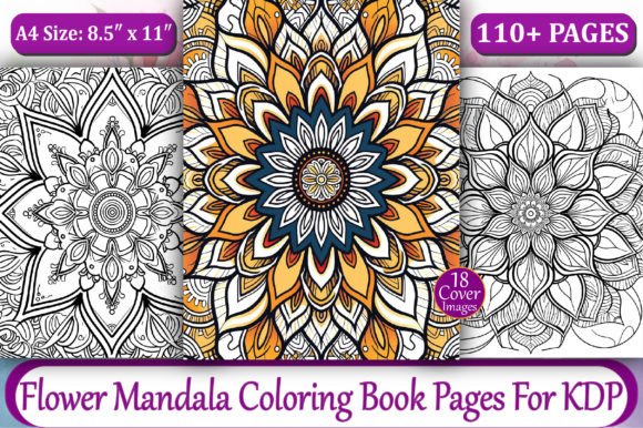 Download Flower Mandala Coloring Book Pages - KDP - Coloring book Collection