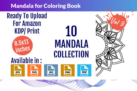 Download Mandalas for Coloring Book Vol - 09 - Coloring book Collection