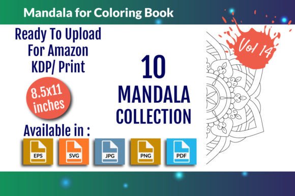 Download Mandalas for Coloring Book Vol - 14 - Coloring book Collection