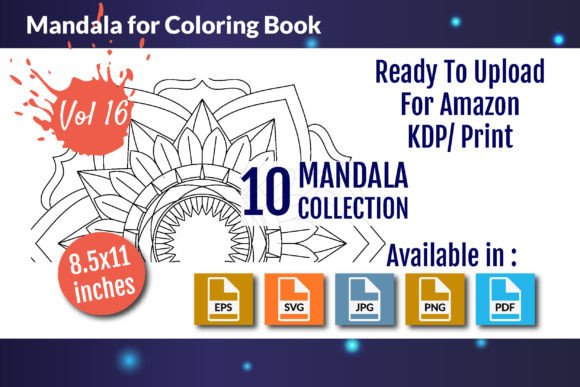 Download Mandalas for Coloring Book Vol - 16 - Coloring book Collection