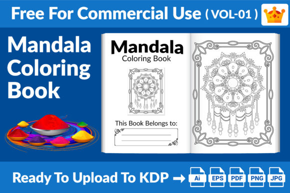 Download Mandala Coloring Book KDP Interior V01 - Coloring book Collection
