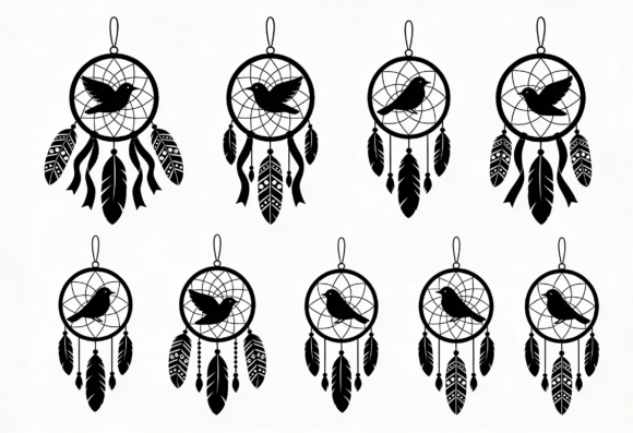 Download Bird Dreamcatcher SVG Files for Cricut - Dreamcatcher svg Collection